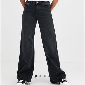 Dr. Denim Wide Leg Jean With Raw Hem